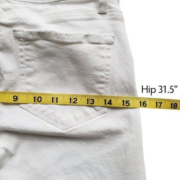 PAIGE Verdugo Ankle Skinny Jean Raw Hems Distressing Size 27 - Picture 12 of 16